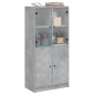 vidaXL Aparador alto con puertas madera gris hormigón 68x37x142 cm vidaXL Aparador alto con puertas madera gris hormigón 68x37x142 cm