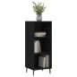 vidaXL Aparador de madera de ingeniería negro 34,5x32,5x90 cm vidaXL Aparador de madera de ingeniería negro 34,5x32,5x90 cm
