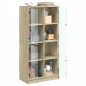 vidaXL Aparador alto con puertas madera roble Sonoma 68x37x142 cm vidaXL Aparador alto con puertas madera roble Sonoma 68x37x142 cm