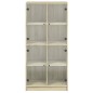 vidaXL Aparador alto con puertas madera roble Sonoma 68x37x142 cm vidaXL Aparador alto con puertas madera roble Sonoma 68x37x142 cm