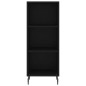 vidaXL Aparador de madera de ingeniería negro 34,5x32,5x90 cm vidaXL Aparador de madera de ingeniería negro 34,5x32,5x90 cm