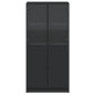 vidaXL Aparador alto con puertas madera ingeniería negro 68x37x142 cm vidaXL Aparador alto con puertas madera ingeniería negro 68x37x142 cm