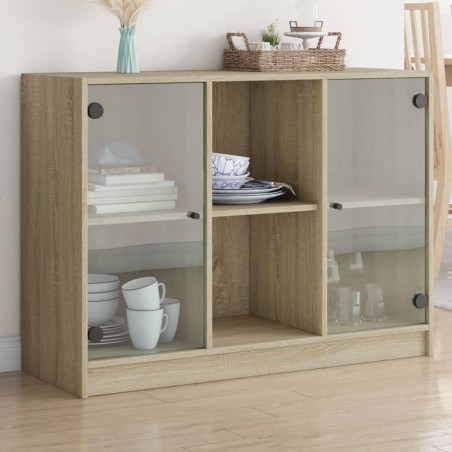vidaXL Aparador madera de ingeniería roble Sonoma 102x37x75,5 cm