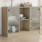 vidaXL Aparador madera de ingeniería roble Sonoma 102x37x75,5 cm vidaXL Aparador madera de ingeniería roble Sonoma 102x37x75,5 cm