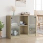 vidaXL Aparador madera de ingeniería roble Sonoma 102x37x75,5 cm vidaXL Aparador madera de ingeniería roble Sonoma 102x37x75,5 cm