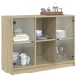 vidaXL Aparador madera de ingeniería roble Sonoma 102x37x75,5 cm vidaXL Aparador madera de ingeniería roble Sonoma 102x37x75,5 cm