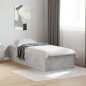 vidaXL Estructura de cama madera de ingeniería gris hormigón 75x190 cm vidaXL Estructura de cama madera de ingeniería gris hormigón 75x190 cm