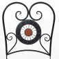 vidaXL Sillas de bistró plegables 2 uds cerámica terracota y blanco vidaXL Sillas de bistró plegables 2 uds cerámica terracota y blanco