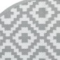 vidaXL Alfombra de exterior PP gris Ø160 cm vidaXL Alfombra de exterior PP gris Ø160 cm