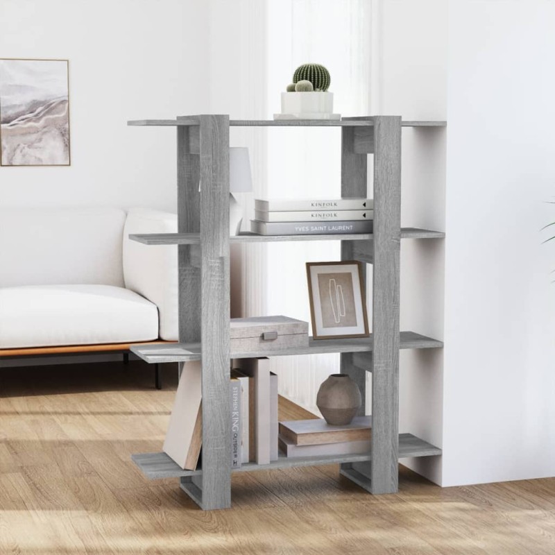 vidaXL Estantería/divisor de espacios gris Sonoma 100x30x123,5 cm vidaXL Estantería/divisor de espacios gris Sonoma 100x30x123,5 cm