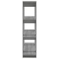 vidaXL Estantería/divisor de espacios gris Sonoma 100x30x123,5 cm vidaXL Estantería/divisor de espacios gris Sonoma 100x30x123,5 cm