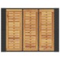 vidaXL Mesa de jardín superficie de madera ratán PE negro 105x80x110cm vidaXL Mesa de jardín superficie de madera ratán PE negro 105x80x110cm