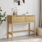 vidaXL Mesa consola FLORO madera maciza de pino marrón 89,5x36,5x73 cm vidaXL Mesa consola FLORO madera maciza de pino marrón 89,5x36,5x73 cm
