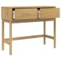 vidaXL Mesa consola FLORO madera maciza de pino marrón 89,5x36,5x73 cm vidaXL Mesa consola FLORO madera maciza de pino marrón 89,5x36,5x73 cm