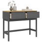 vidaXL Mesa consola FLORO madera maciza de pino gris 89,5x36,5x73 cm vidaXL Mesa consola FLORO madera maciza de pino gris 89,5x36,5x73 cm