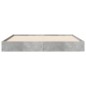 vidaXL Estructura de cama madera de ingeniería gris hormigón 120x200cm vidaXL Estructura de cama madera de ingeniería gris hormigón 120x200cm