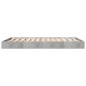 vidaXL Estructura de cama madera de ingeniería gris hormigón 120x200cm vidaXL Estructura de cama madera de ingeniería gris hormigón 120x200cm