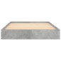 vidaXL Estructura de cama madera de ingeniería gris hormigón 100x200cm vidaXL Estructura de cama madera de ingeniería gris hormigón 100x200cm