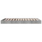vidaXL Estructura de cama madera de ingeniería gris hormigón 100x200cm vidaXL Estructura de cama madera de ingeniería gris hormigón 100x200cm
