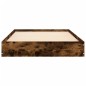 vidaXL Estructura de cama madera de ingeniería roble ahumado 90x200 cm