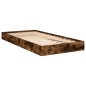 vidaXL Estructura de cama madera de ingeniería roble ahumado 90x200 cm