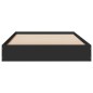 vidaXL Estructura de cama madera de ingeniería negra 75x190 cm vidaXL Estructura de cama madera de ingeniería negra 75x190 cm