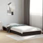 vidaXL Estructura de cama madera de ingeniería negra 90x190 cm vidaXL Estructura de cama madera de ingeniería negra 90x190 cm