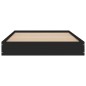 vidaXL Estructura de cama madera de ingeniería negra 90x190 cm vidaXL Estructura de cama madera de ingeniería negra 90x190 cm