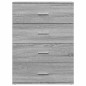vidaXL Aparadores 2 uds madera de ingeniería gris Sonoma 60x39x80 cm