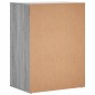 vidaXL Aparadores 2 uds madera de ingeniería gris Sonoma 60x39x80 cm