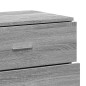 vidaXL Aparadores 2 uds madera de ingeniería gris Sonoma 60x39x80 cm