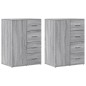 vidaXL Aparadores 2 uds madera de ingeniería gris Sonoma 59x39x80 cm vidaXL Aparadores 2 uds madera de ingeniería gris Sonoma 59x39x80 cm