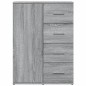 vidaXL Aparadores 2 uds madera de ingeniería gris Sonoma 59x39x80 cm vidaXL Aparadores 2 uds madera de ingeniería gris Sonoma 59x39x80 cm