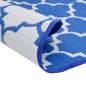 vidaXL Alfombra de exterior PP azul Ø120 cm vidaXL Alfombra de exterior PP azul Ø120 cm