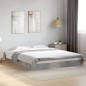 vidaXL Estructura de cama madera de ingeniería gris hormigón 160x200cm vidaXL Estructura de cama madera de ingeniería gris hormigón 160x200cm