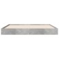 vidaXL Estructura de cama madera de ingeniería gris hormigón 160x200cm vidaXL Estructura de cama madera de ingeniería gris hormigón 160x200cm