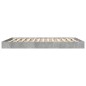 vidaXL Estructura de cama madera de ingeniería gris hormigón 160x200cm vidaXL Estructura de cama madera de ingeniería gris hormigón 160x200cm
