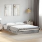 vidaXL Estructura de cama madera de ingeniería gris hormigón 140x190cm vidaXL Estructura de cama madera de ingeniería gris hormigón 140x190cm