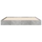 vidaXL Estructura de cama madera de ingeniería gris hormigón 140x190cm vidaXL Estructura de cama madera de ingeniería gris hormigón 140x190cm