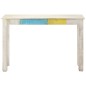 vidaXL Mesa consola de madera de mango rugosa blanca 115x35x77 cm vidaXL Mesa consola de madera de mango rugosa blanca 115x35x77 cm