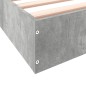 vidaXL Estructura de cama madera de ingeniería gris hormigón 140x190cm vidaXL Estructura de cama madera de ingeniería gris hormigón 140x190cm