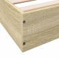 vidaXL Estructura de cama madera de ingeniería roble Sonoma 135x190 cm vidaXL Estructura de cama madera de ingeniería roble Sonoma 135x190 cm