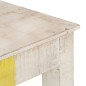 vidaXL Mesa consola de madera de mango rugosa blanca 115x35x77 cm vidaXL Mesa consola de madera de mango rugosa blanca 115x35x77 cm