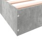 vidaXL Estructura de cama madera de ingeniería gris hormigón 120x190cm