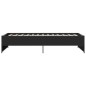 vidaXL Estructura de cama madera ingeniería y metal negro 100x200 cm vidaXL Estructura de cama madera ingeniería y metal negro 100x200 cm