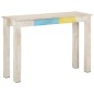 vidaXL Mesa consola de madera de mango rugosa blanca 115x35x77 cm vidaXL Mesa consola de madera de mango rugosa blanca 115x35x77 cm