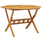 vidaXL Mesa de jardín plegable madera maciza de acacia Ø110x75 cm vidaXL Mesa de jardín plegable madera maciza de acacia Ø110x75 cm