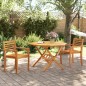 vidaXL Mesa de jardín plegable madera maciza de acacia Ø110x75 cm vidaXL Mesa de jardín plegable madera maciza de acacia Ø110x75 cm