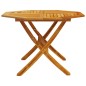 vidaXL Mesa de jardín plegable madera maciza de acacia Ø110x75 cm vidaXL Mesa de jardín plegable madera maciza de acacia Ø110x75 cm