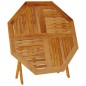 vidaXL Mesa de jardín plegable madera maciza de acacia Ø110x75 cm vidaXL Mesa de jardín plegable madera maciza de acacia Ø110x75 cm